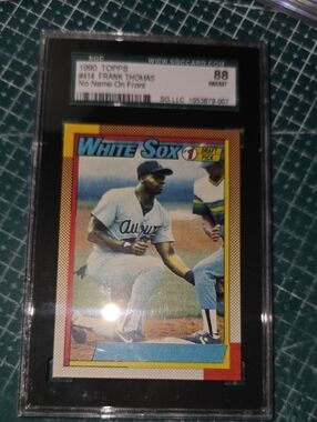 1990 Topps Frank Thomas #414 SGC 88 NM/M